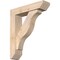 Ekena Millwork Funston Slat Smooth Bracket w/ Offset Brace, Douglas Fir, 5 1/2"W x 22"D x 26"H BKT0604X22X26FST06SDF - alternate 1